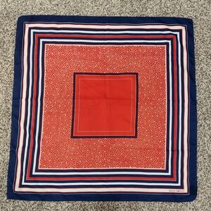 Olga Greco Vintage Red, White and Blue Scarf